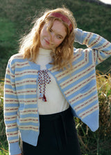 Sea Breeze Ribbon Stripe Cardigan