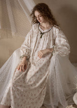 Roseveil Dream Nightgown Soft Vintage Floral Sleepwear
