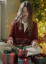Christmas Nordic Knit Cardigan Sweater(2COLOR)