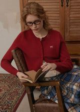 Petit Bow Knit Cardigan