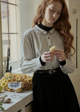 Soft Recollection Vintage Stripe Blouse