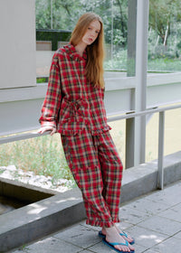 Holiday Tartan Cotton Pajama Set