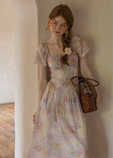 Twilight Petal Dress | Lavender Pastel Vintage Dress