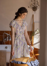 Wisteria Bloom Dress | Romantic Lavender Floral Summer Dress
