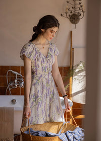 Wisteria Bloom Dress | Romantic Lavender Floral Summer Dress