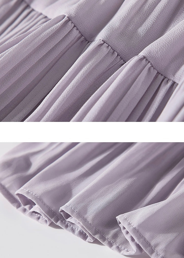 Serene Days Pleated High Waist Skirt(4COLOR)