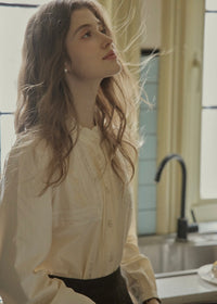 Ivory Lace Garden Embroidered Blouse