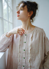 Rosy Meadow Double Gauze Cotton Pajama Set