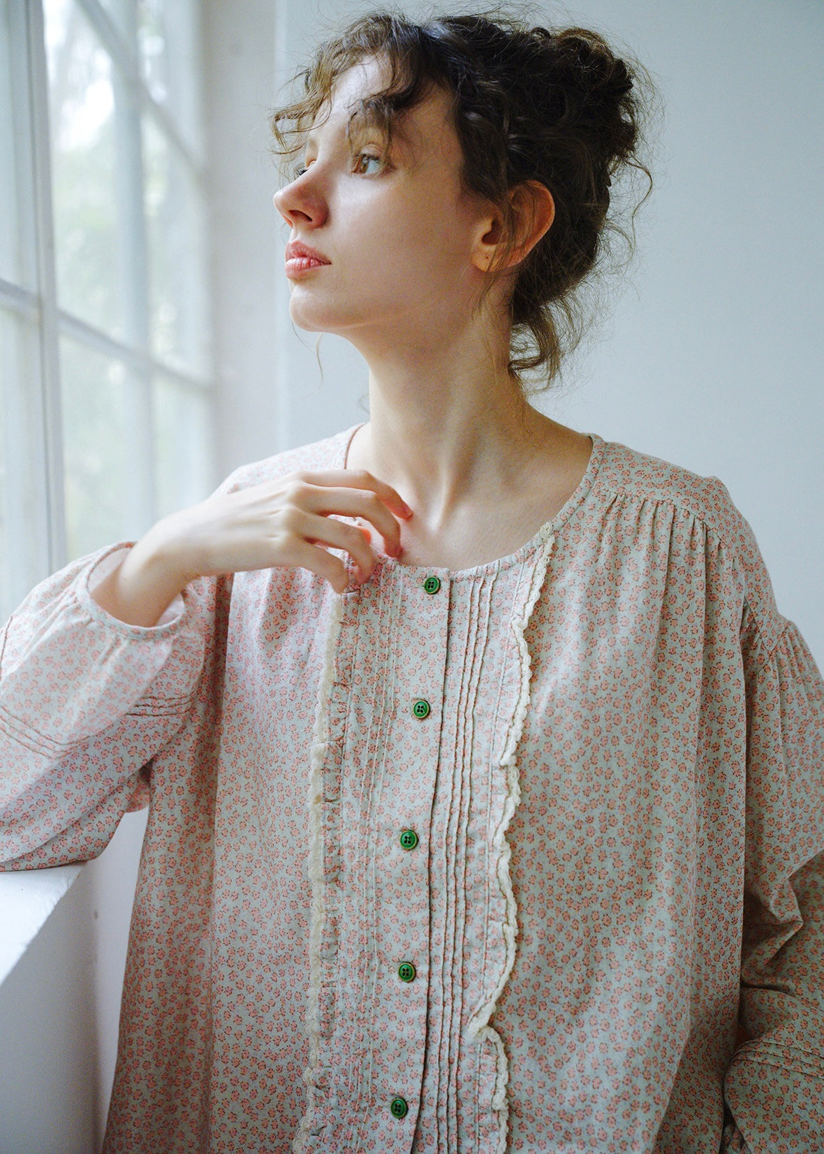 Rosy Meadow Double Gauze Cotton Pajama Set