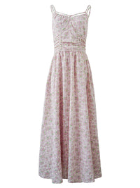 Rosée du Matin Dress | Soft Pink Floral Summer Slip Dress