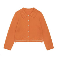 Autumn/Winter Clementine Twisted Collar Vintage Knit Cardigan