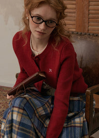 Petit Bow Knit Cardigan