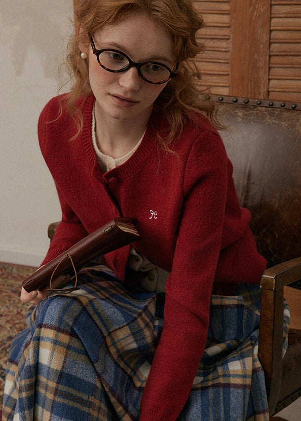 Petit Bow Knit Cardigan