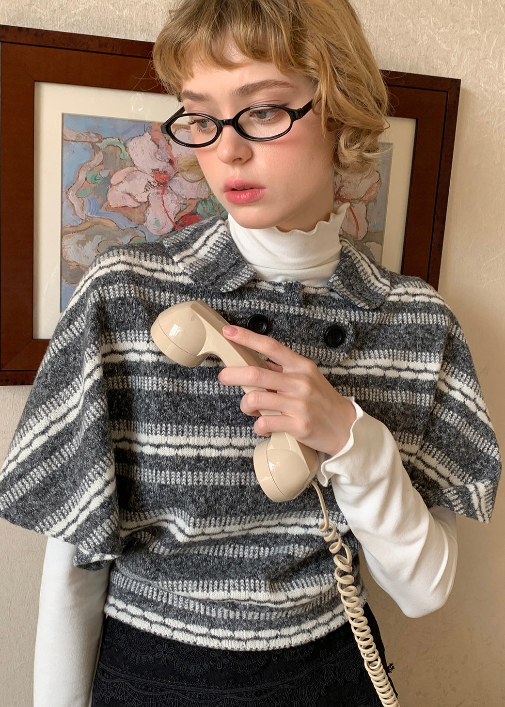 Ash Line Vintage Soft Striped Pullover Knitwear