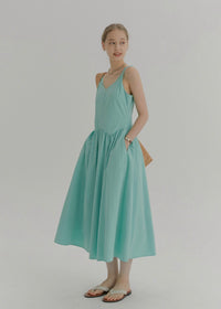 Aqua Mint Sleeveless A-Line Dress