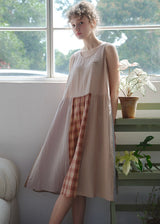 Marais Soft Patchwork Cotton Gauze Sleeveless Nightdress