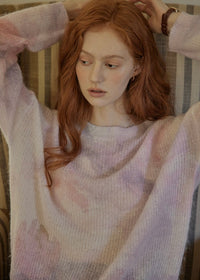 Butterfly Mohair Wool Knit Sweater(2COLOR)