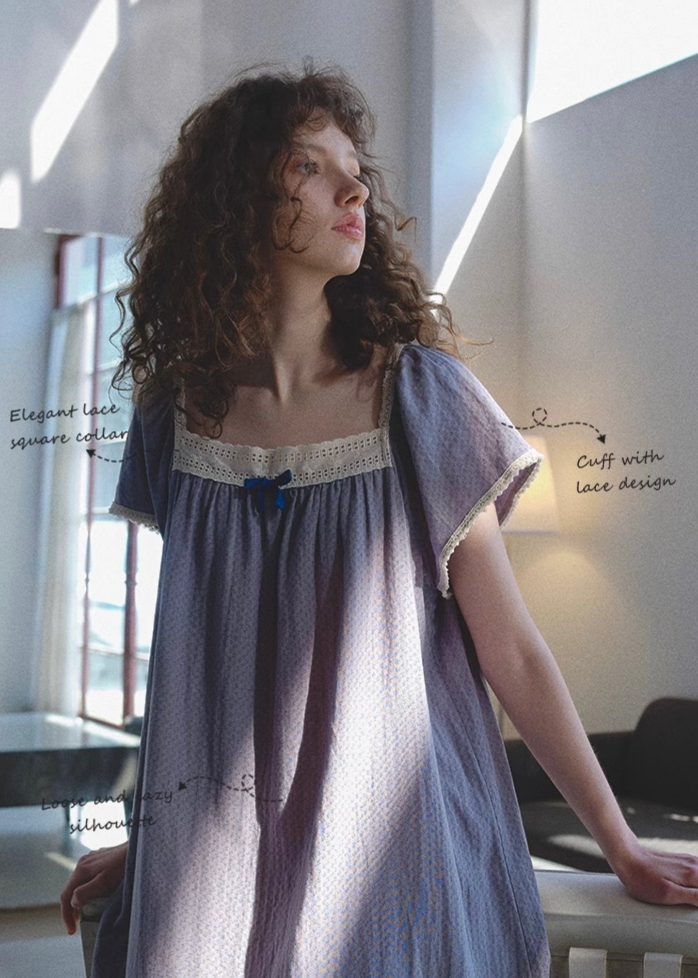 Evening Poem Vintage Lace Nightdress