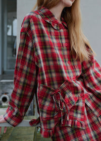 Holiday Tartan Cotton Pajama Set