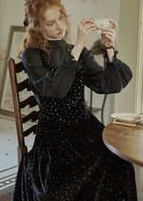 Nocturne Velvet Layered Dress