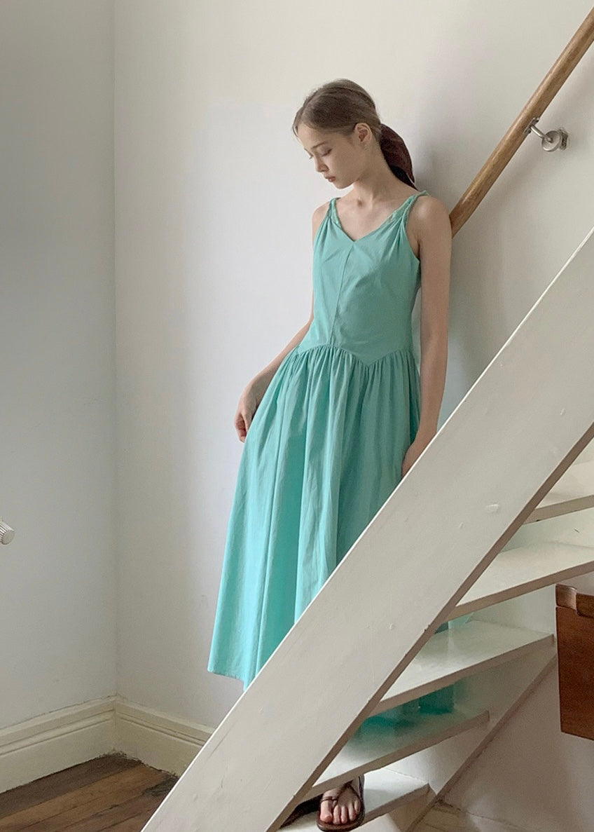 Aqua Mint Sleeveless A-Line Dress