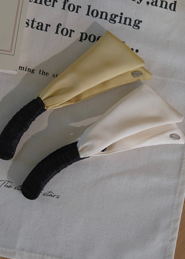 Muse Tail Ribbon Bar Clip Satin Bow Hair Accessory