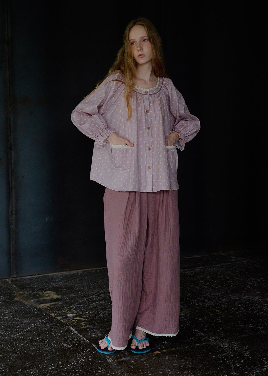 Lavender Stardust Cotton Pajama Set