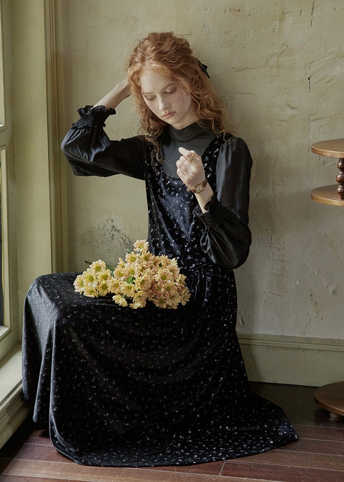 Nocturne Velvet Layered Dress