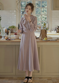 Lavender Quiet Fold Vintage Shirt Dress