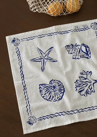 Sea Etching Fabric Mat|Tablecloth & Wall Decor