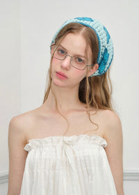 Papillon Crochet Scarf Butterfly Hair Wrap