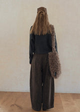 Soft Rhythm Boat-Neck Knit Top