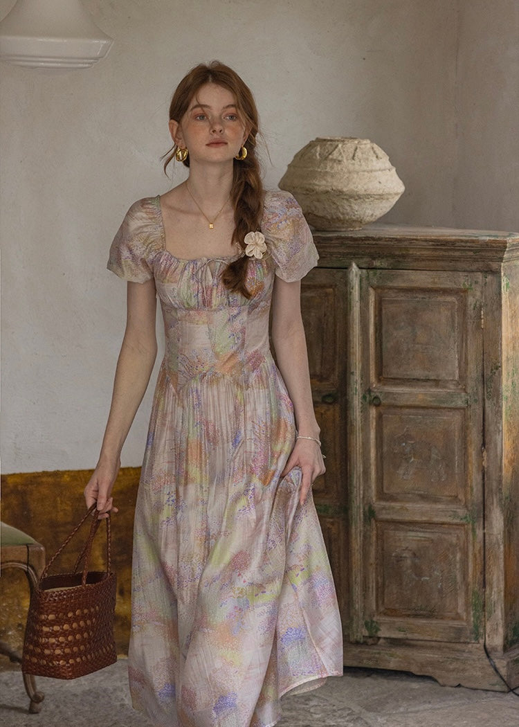 Twilight Petal Dress | Lavender Pastel Vintage Dress