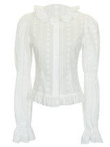 Sweet Petal Puff oft Vintage Feminine Blouse