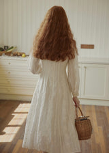 Heirloom Embroidered Vintage White Maxi Dress