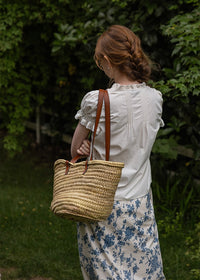 Sunday Picnic Blouse | Lace Trim Puff Sleeve Vintage Top(2COLOR)