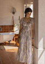 Wisteria Bloom Dress | Romantic Lavender Floral Summer Dress