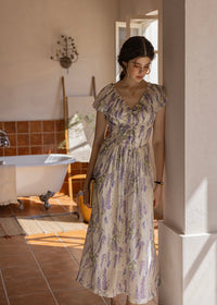 Wisteria Bloom Dress | Romantic Lavender Floral Summer Dress