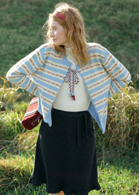 Sea Breeze Ribbon Stripe Cardigan