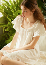 Pure Whisper Ruffle Sleep Dress