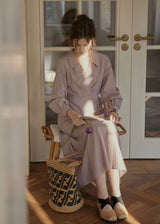 Lavender Quiet Fold Vintage Shirt Dress
