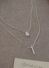 Delicate Duo Layered Pendant Necklace