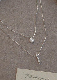 Delicate Duo Layered Pendant Necklace