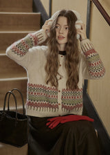 Christmas Nordic Knit Cardigan Sweater(2COLOR)