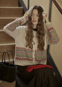 Christmas Nordic Knit Cardigan Sweater(2COLOR)