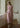 Soft Gathered Front Ruffle Pink A-Line Long Dress