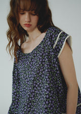 Violet Meadow Double Gauze Cotton Summer Loungewear
