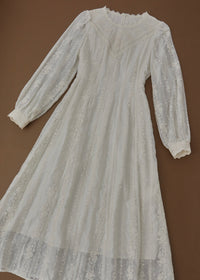 Heirloom Embroidered Vintage White Maxi Dress