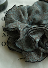 Evening Bloom Sheer Organza Scrunchie