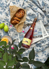 Claire Bleu Vintage Floral Tablecloth & Picnic Throw